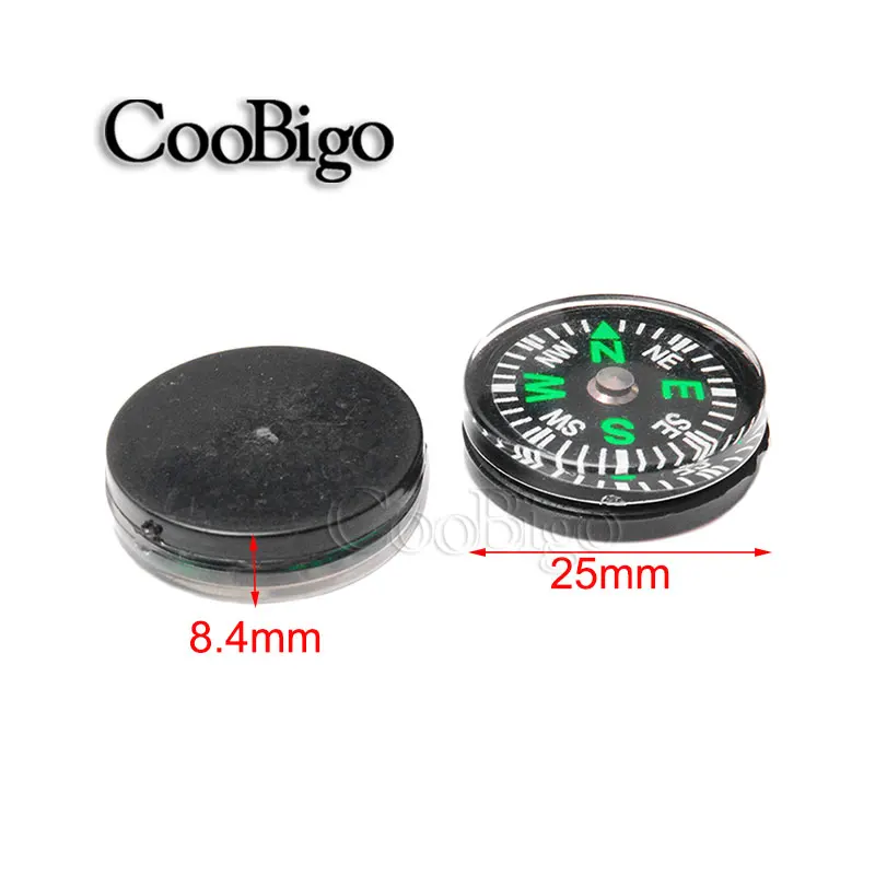 Description Picture 6 of item5pcs Mini Compass Portable Navigation Guide North Decor Backpack Paracord Bracelet Watch Accessories Survival Pocket Tools