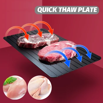 

Fast Defrost Tray Fast Thaw Frozening Meat Fish Sea Food Quick Defrosting Plate Board Chopping Blocks Tray Kitchen Gadget Tool