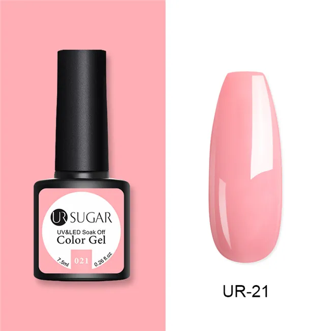 UR-21 Ur Sugar серии био-Гели Soak Off УФ гель-Лаки от Цвет пальто УФ& светодиодный Маникюр нейл-арта украшения аксессуар Гель-лак - Цвет: UR-21
