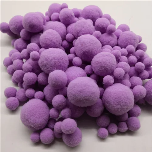 color26 light purple 20 г 8 до 30 мм смешанный размер 46 Цвет помпон помпоны мех плюшевый шар для шитья на ткани ремесло DIY свадебные украшения, аксессуары - Цвет: color26 light purple
