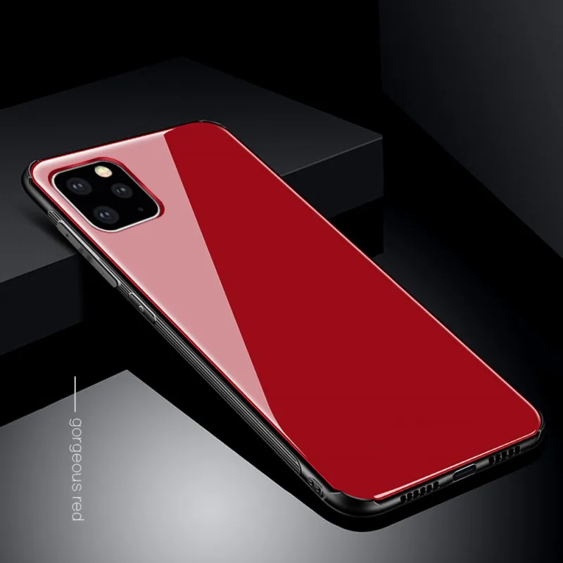 5.5 inch Модный чехол из закаленного стекла для iPhone 11 с картой памяти - Цвет: 5.5 inch