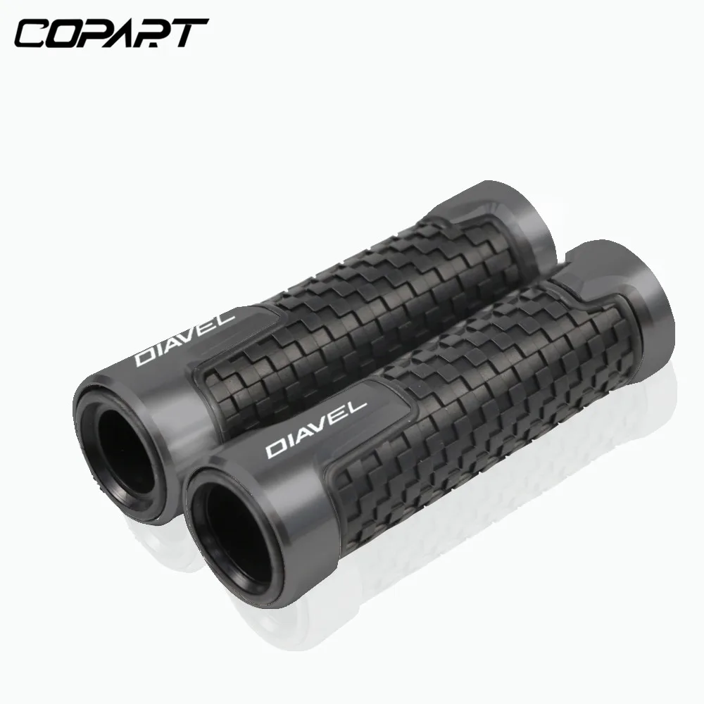 For DUCATI Diavel Carbon XDiavel/S Motorcycle 7/8''22mm Handlebar Grip CNC PVC Anti-Skid handle bar Motorbike grips End