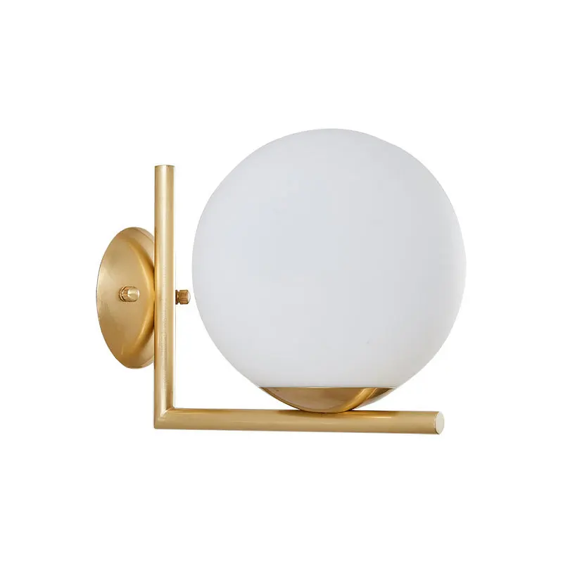 Современный металлический шар настенный светильник для гостиной спальни