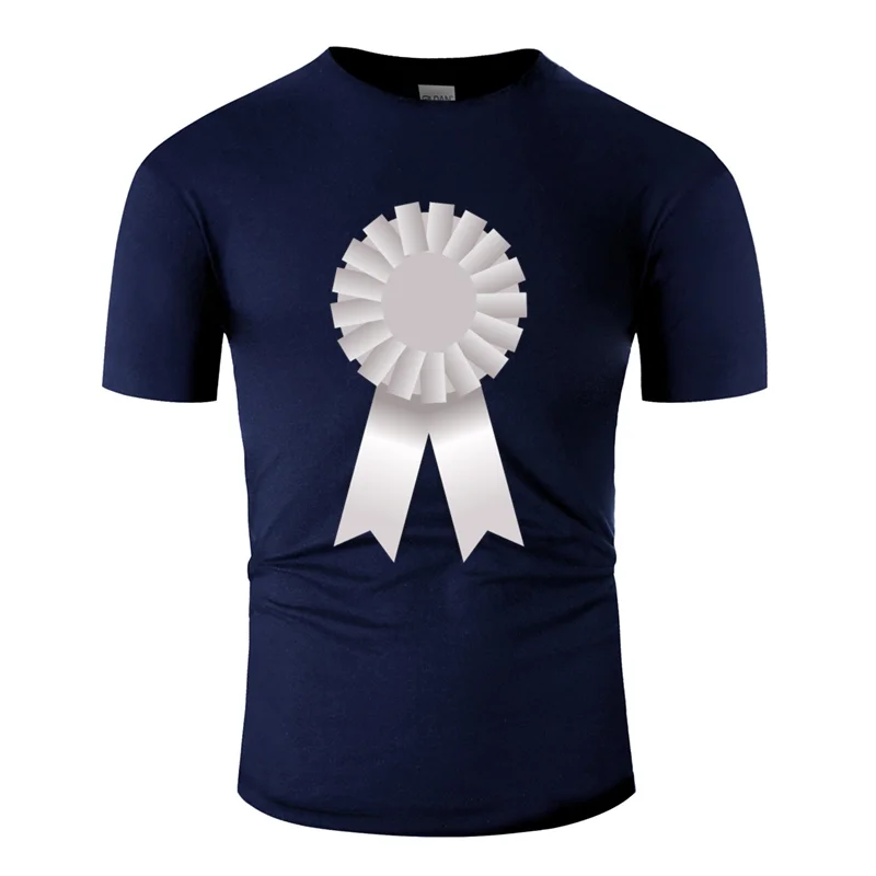 Men-Navy Blue Новинка, Классическая футболка whiteribbon,, армейский зеленый, Kawaii, Мужская футболка, короткий рукав, вырез лодочкой, высокое качество - Цвет: Men-Navy Blue