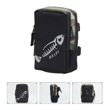 Круглая рыбацкая сумка 1000D Ткань Оксфорд обрабатывается водонепроницаемый нескользящий портативный открытый контейнер для хранения для линии H3 hs