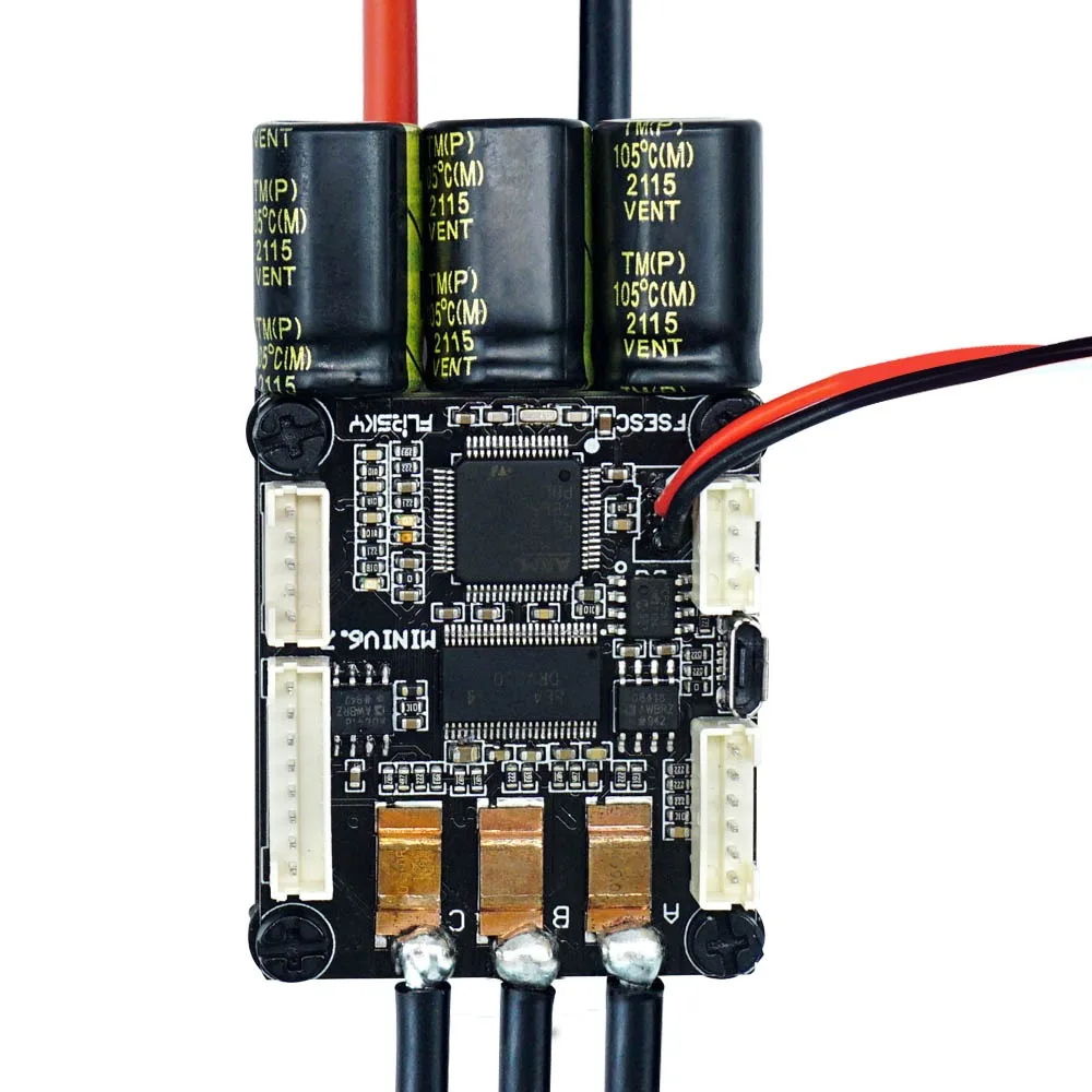 Регулятор скорости FLIPSKY 4-13S Lipo ESC Mini FSESC6.7 70A base on VESC®6 6 с алюминиевым анодированным