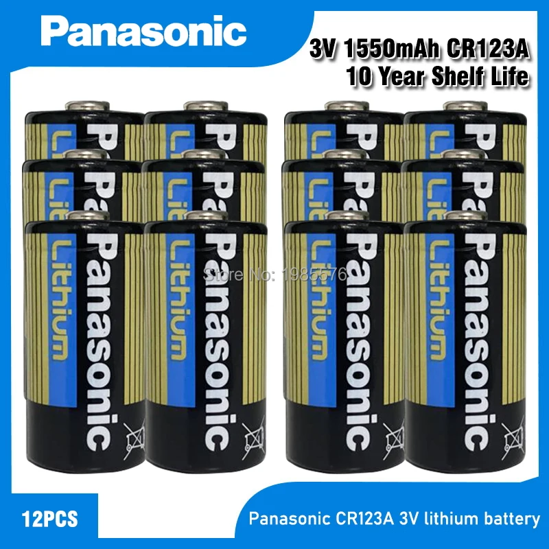 Оригинальная литиевая батарея PANASONIC CR123A CR123 123A CR 123 A123 CR17345 16340 3 в для камеры