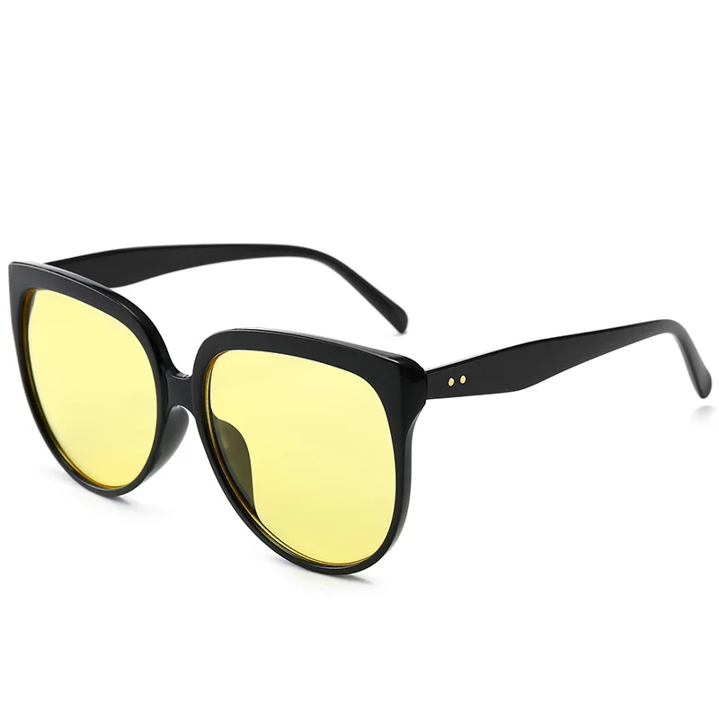 9 sunglasses New Metomoshy Brand Cat Eye Sunglasses Large Frame Trendy Women New Personality Irregular Square Ladies Vintage Eyeglasses UV400 - Цвет линз: 9 sunglasses