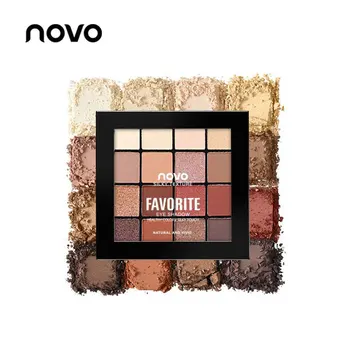 

NOVO 16 Color Lazy Eye Shadow Palette Nude Matte shimmer Makeup Eyeshadow Palette waterpoof long-lasting cosmetics