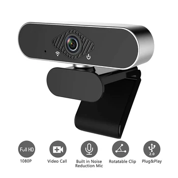 

1080P HD Webcam Built-in Microphone for PC Desktop Auto Focus Web Camera Mini Computer USB WebCamera for NetMeeting Yahoo Skype