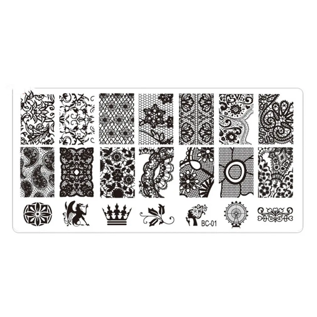 

Rectangle Nail Art Stamping Plate Nature Printing Template Nail Art Image Plate Manicure Beauty Tool