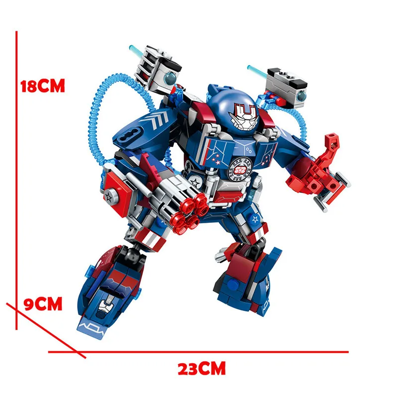 Цена MK2 Armor серии Железный человек супер герой DIY строительные блоки кирпичи Совместимость с legoingly модель игрушки для детей подарок