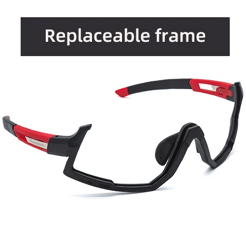BlackRed Frame VICTGOAL, мужские Поляризованные велосипедные очки, UV400, велосипедные солнцезащитные очки, MTB, велосипедные солнцезащитные очки, для рыбалки, бега, спортивные очки, очки, 5 Len - Цвет: BlackRed Frame