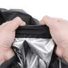 210D Outdoor Lawn Mower Cover Polyester Oxford Cloth Waterproof UV Protection Universal With Drawstring Black 6