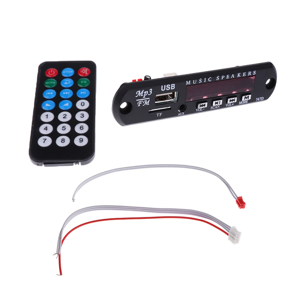 Автомобильный MP3 WMA декодер доска 12 В аудио модуль с USB портом MMC TF SD карта