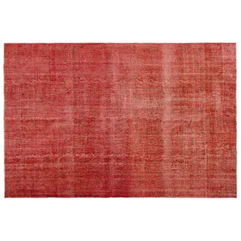 

Handmade Red Vintage Overdyed Turkish Area Rug 213x317 Cm-6'12''X10'5''