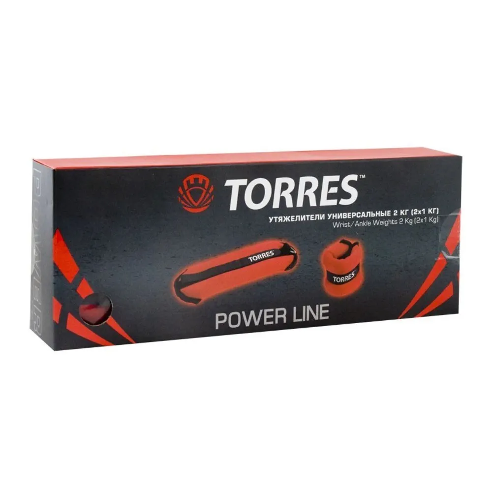 Утяжелители TORRES PL11018(2 шт × 1.0 кг) красный