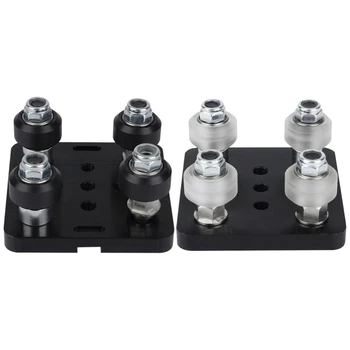 

2 Set 3D Printer / Cnc Accessories Engraving Machine Mini Wheel Kit for Openbuilds Mini-Black & White