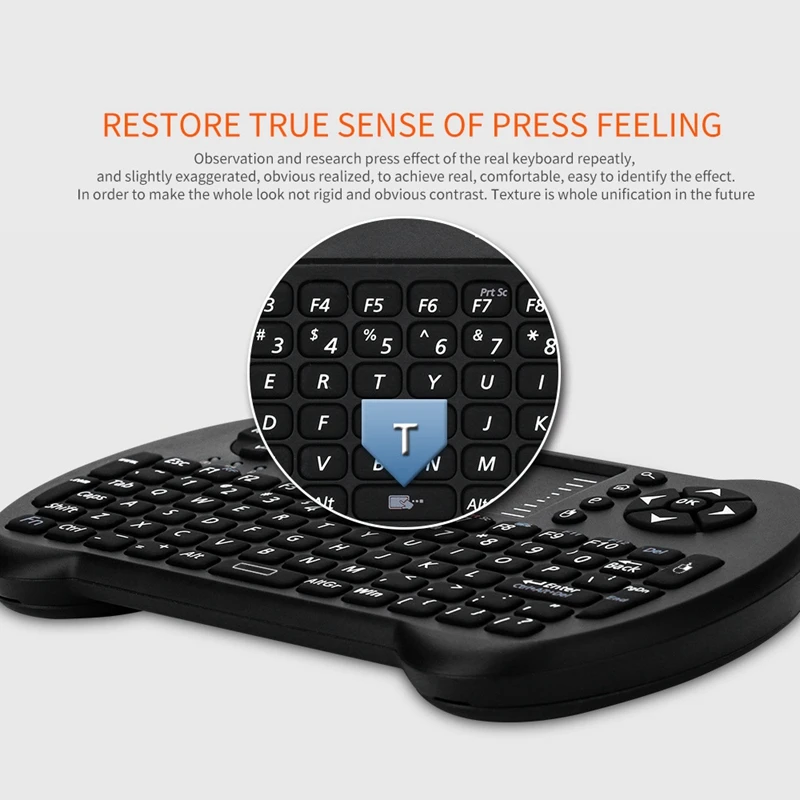 VIBOTON, S-501-BT, Bluetooth, английская, мини, маленький размер, беспроводная клавиатура, легкая, 2,4 ГГц, мультимедийная клавиатура с тачпадом для La