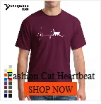 New Funny Pomeranian T Shirt Unisex Short Sleeve O-Neck 16 Colors Cotton Casual Cute Heartbeat Dog T-shirt Girls Woman Tshirt