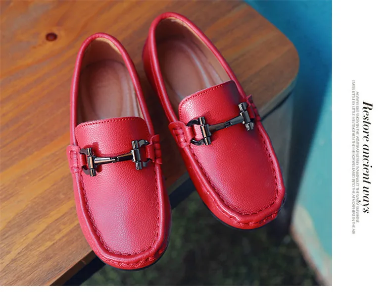 2020 Spring Genuine Leather Kids Shoes for Boys Flats Mocassins Fashion Soft Children Shoes For Boy Girls Casual Flat Slip On Loafers (15)
