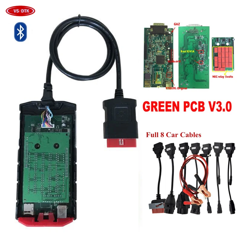 2019 latest VD TCS CDP bluetooth V3.0 for delphis DS 150E Cars Trucks obd obd2 diagnostic tool with full set 8 car cables | Автомобили и