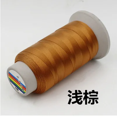 light brown 2 rolls 210D высокая прочность толстая нейлоновая швейная нить для швейной машины кожаный диван Холст Джинсы Брюки diy аксессуары 21colors1395 - Цвет: light brown 2 rolls