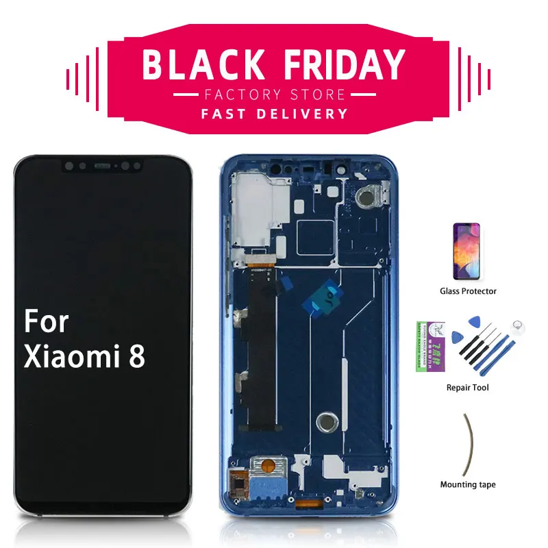 

6.21" Original LCD For XIAOMI Mi 8 Display Mi8 LCD 2248x1080 Touch Screen with Frame Replacement Digitizer