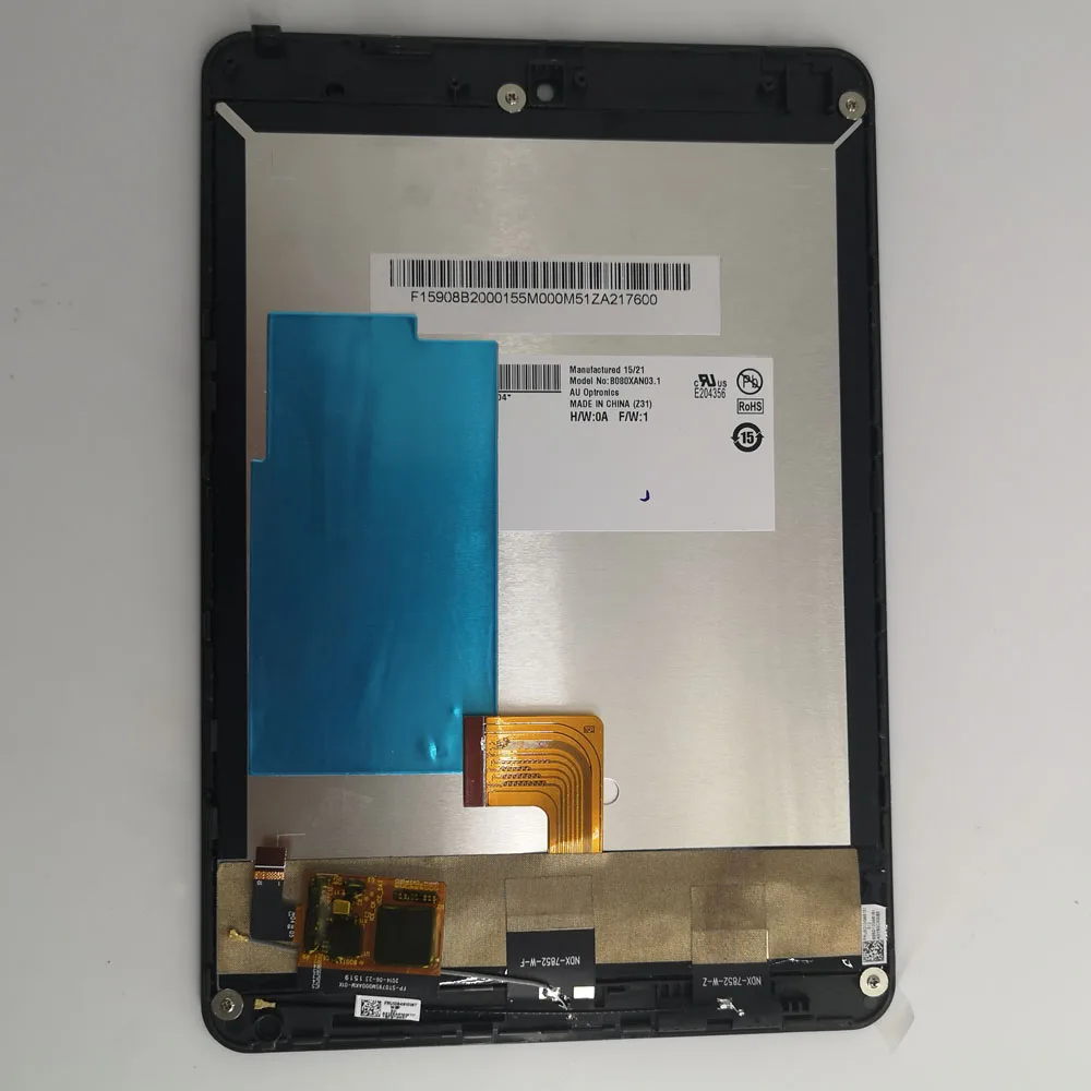 Новинка 7,9 дюймов для lenovo Miix3-830 miix 3 830 ЖК-дисплей с сенсорным экраном панель дигитайзер стекло в сборе с рамкой - Цвет: for miix3-830