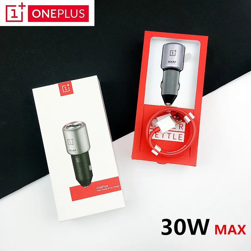 

Original Oneplus 7 Pro Warp Charge 30W Car Charger 5V / 6A Max For Oneplus 7 Pro Normal QC For Oneplus 3/3 T / 5/5 T / 6/6 T / 7
