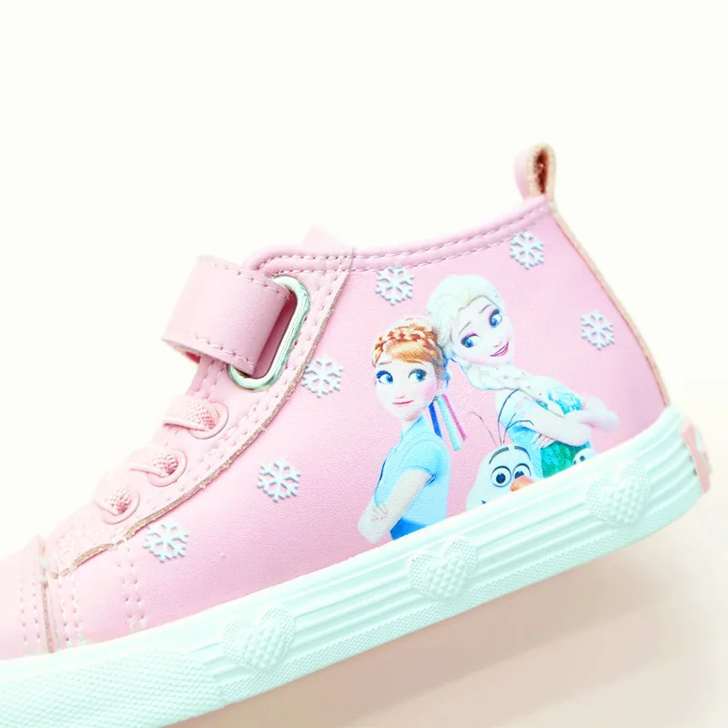 Симпатичная повседневная обувь принцессы «Холодное сердце» Эльза Анан; мягкая дышащая Спортивная обувь для девочек; европейские размеры 25-30
