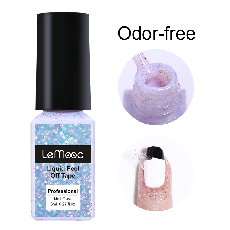 Odor-free Lemooc 8 мл антизамерзающий Отшелушивающий лак для ногтей латексная защита для кутикулы розовая защита для кутикулы лак для ногтей маникюр Нейл-арт латекс - Цвет: Odor-free