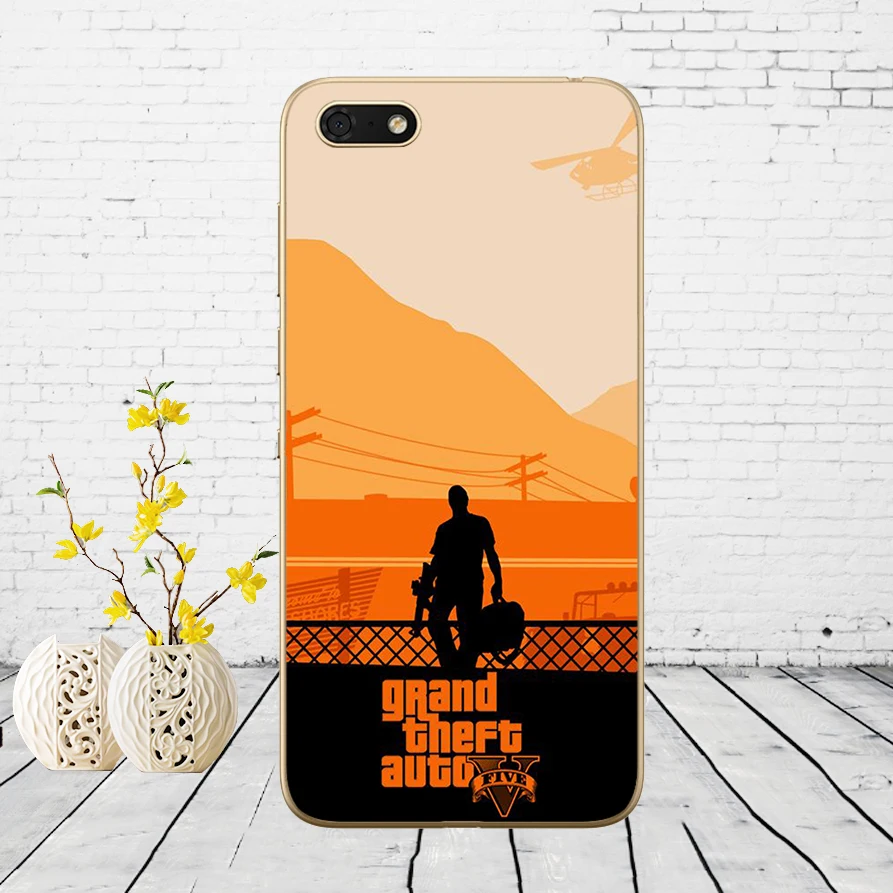 15 33DD Grand Theft Auto GTA V Мягкий силиконовый чехол для Huawei Honor 9 10 Lite 7A 5,45 7a pro 7c 5,7 дюймов 7x 8x чехол - Цвет: 15