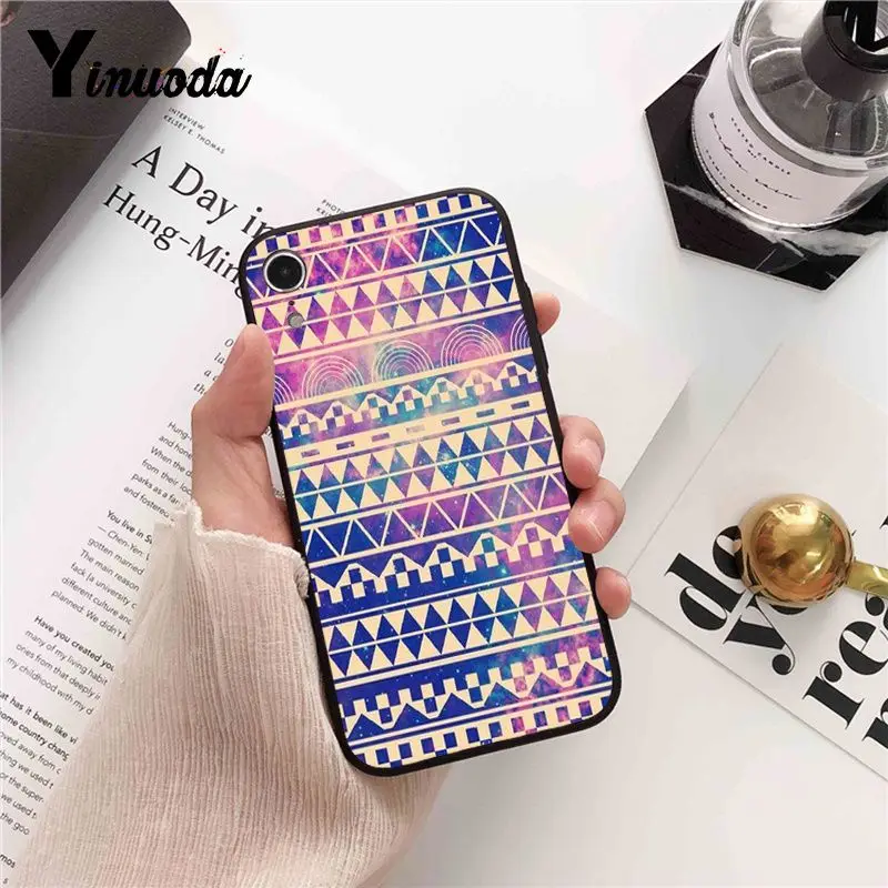 Pastel Tribal Aztec Triangle On Nebula