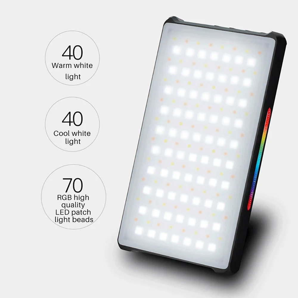 YONGNUO YN365 RGB светодиодный светильник для видеосъемки Карманный светильник 2500 k-8500 k полноцветный 3300mAh перезаряжаемый светильник для студийной фотосъемки