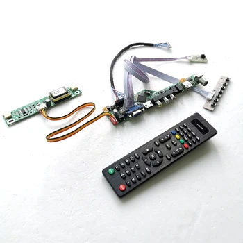 

For NL10276AC30-04/04R LCD display panel 2CCFL LVDS 20Pin HDMI VGA AV USB RF Inverter+Remote+keyboard T.V56 drive card board Kit