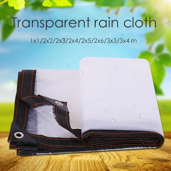 

Transparent Waterproof Cover Tarp PE Dustproof Rainproof Tarpaulin Sheet Ground Sheet Cover for Garden Furniture