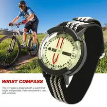 Водонепроницаемый наручные компасы открытый инструмент для кемпинга выживания Приключения туристическое снаряжение для рыбалки охотничьи принадлежности черный ремешок