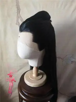 Гроссмейстер демонического культивирования Untamed Wuxian Wangji косплей волос парик Чэнь qinglin - Цвет: wangji  Handmade B
