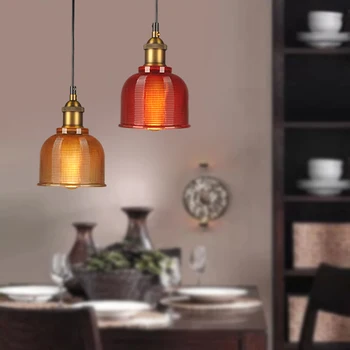 

Modern Glass Pendant Lights , E27 Lighting With Gold Socket ,Round Panel With Adjustable Cable