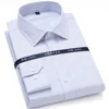 Top Quality Mens Formal Dress Shirts Long Sleeve White Pure Cotton Business Slim Fit Plus Size Office Non Iron Blouse ► Photo 3/6