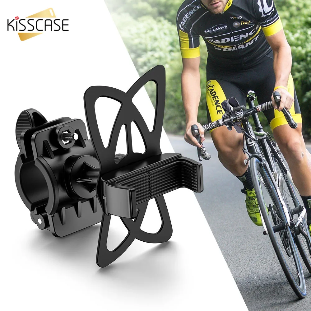 

KISSCASE Bicycle Motorbike Phone Holder 360 Degree Phone Holder For Bike Motorcycle Handlebar Smartphones Suporte Telefone Stand