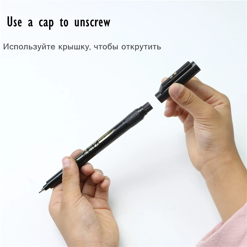 Large capacity brush pen With filled ink Calligraphy Pen Markers Art Writing Office School Supplies Stationery Studen