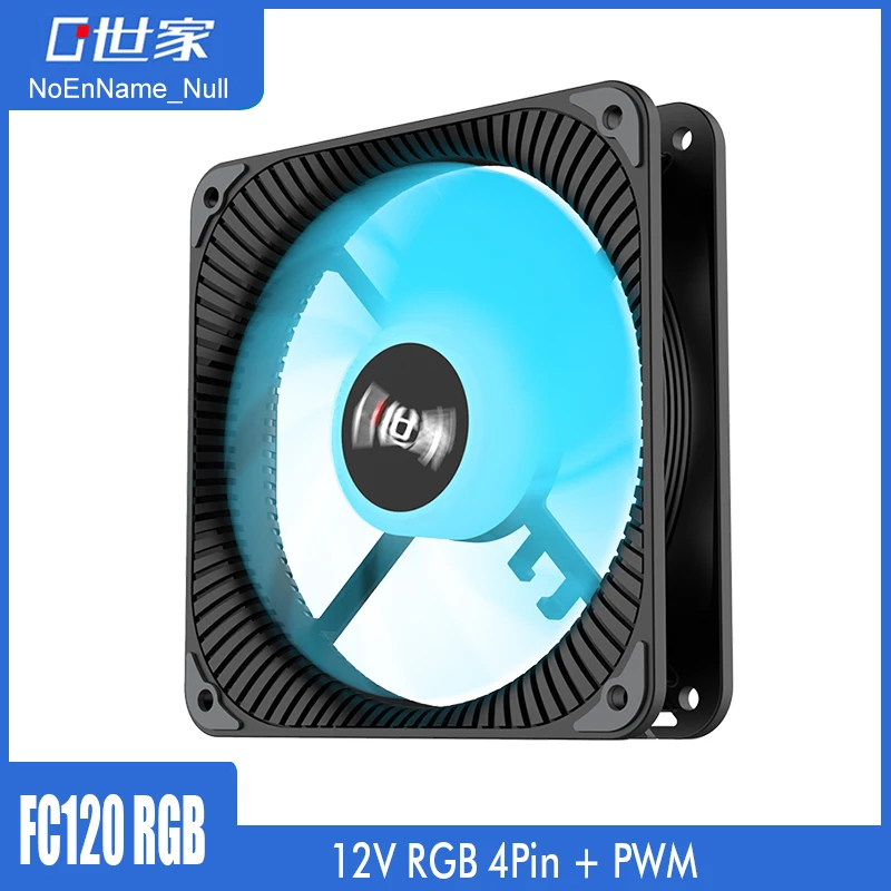 NoEnName_Null FC120 RGB Fan 12cm Computer Case PC Cooling Slient For CPU Cooler Radiator Cooling 120mm Smart Quiet Fan