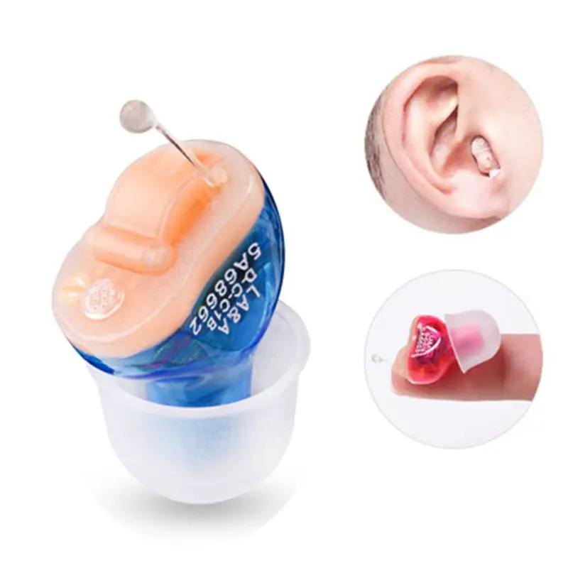 Ceny Przenośne aparaty słuchowe Mini aparaty słuchowe regulowany dźwięk aparat słuchowy mały w uchu niewidoczny najlepszy wzmacniacz dźwięku narzędzia do pielęgnacji uszu