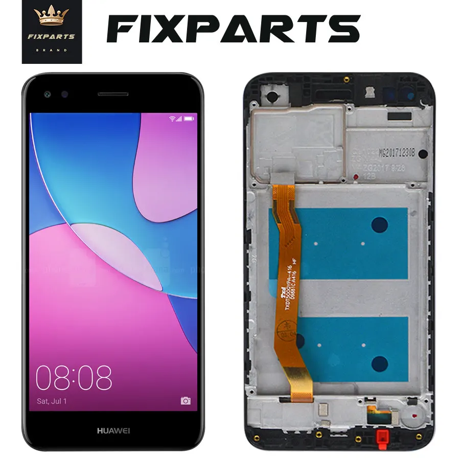 Goedkoop Nieuwe Screen Huawei P9 Lite Mini Lcd scherm Touch Screen Digitizer Vergadering SLA L22 Lcd + Frame Vervanging Huawei P9 Lite mini