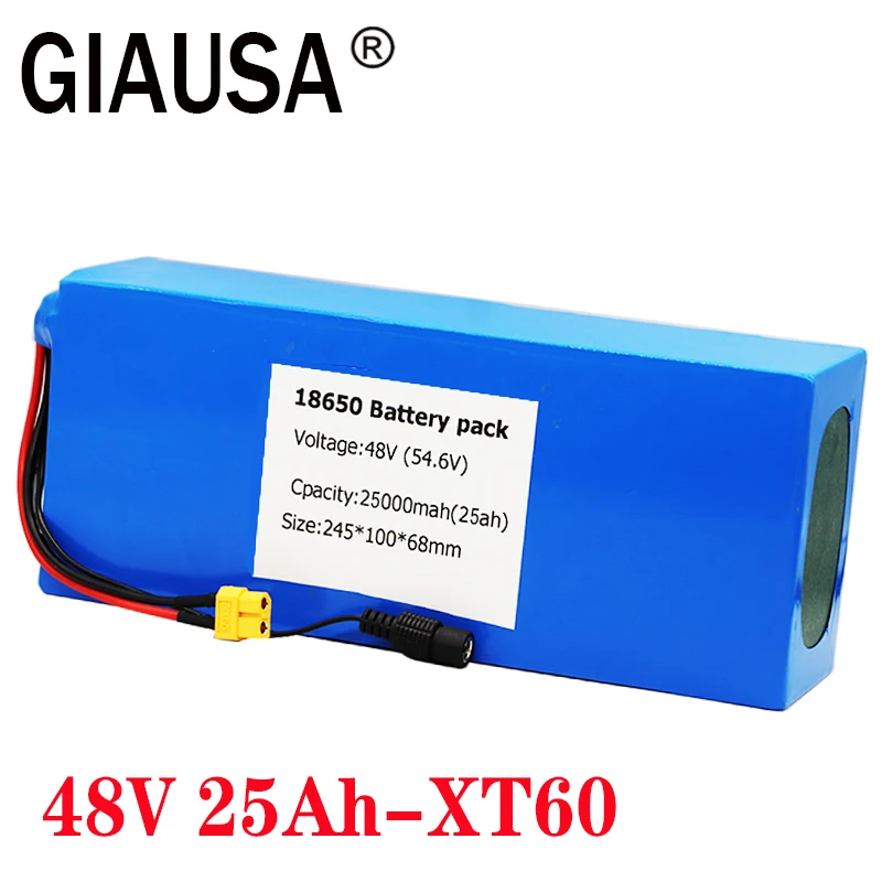 Аккумулятор 48 В 25 А 13 s5p 18650 комплект литий ионных батарей XT60 штепсельная вилка