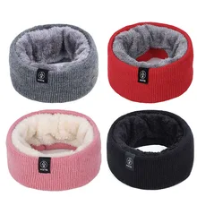 Женский шарф модные однотонные вязаные теплые кольца на шею женские мужские плюшевые шарфы-Снуды Хлопок Женский фуляр бандана