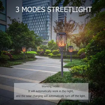 

33LED Solar Flame Lights Safe Outdoor Light Control Waterproof Garden Torch Lamp For Courtyard Garden Balcony Easy Install