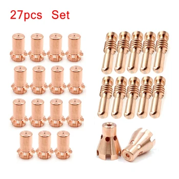 

27pcs/Set Welding Accessories KP2062-2B1 Tip Nozzle KP2065-1 Drag Shield For Electric ProCut 55 / 80 Torch Cutter Plasma Cutting